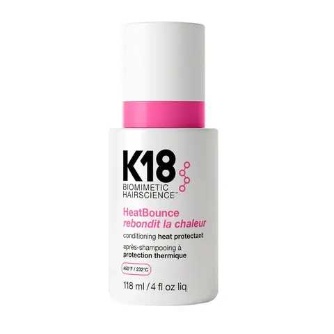 K18 Biomimetic HeatBounce Vanilla Scented Leave-In Conditioner - Heat Resistant Hair Care Product with Lactic, Intensive Haircare, UV Protection, Oil-Infused Formula, Advanced Resilicore Heat-Shielding Tech for At-Home Bouncy Blowouts