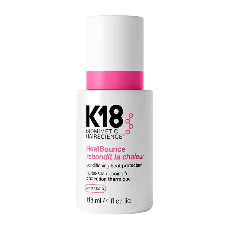 K18 Biomimetic HeatBounce Vanilla Scented Leave-In Conditioner - Heat Resistant Hair Care Product with Lactic, Intensive Haircare, UV Protection, Oil-Infused Formula, Advanced Resilicore Heat-Shielding Tech for At-Home Bouncy Blowouts