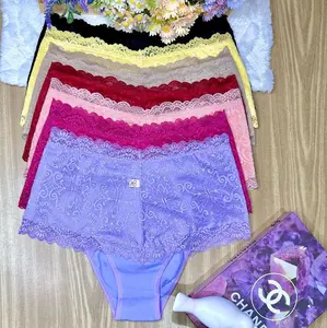 12 pc (calzon alto de algodón brasilero  Ximenas'k)cotton girdle underpants (concrete in low abdomen) Womenswear Panties Lingerie Comfortable Elegance Soft