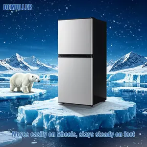 4.0 Cu.ft Small Refrigerator Mini Fridge for Bedroom Drink Holder Large Capacity Suit for Home, Apartment, Office Silver