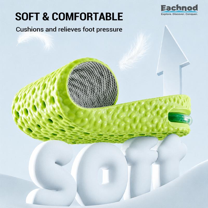Comfortable Insoles with Air Cushion Height-Increasing Effect and Arch Support