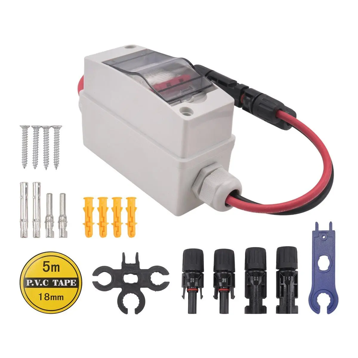 QYKF 63A DC 1000V Solar Disconnect Switch, IP65 Waterproof PV Breaker Box