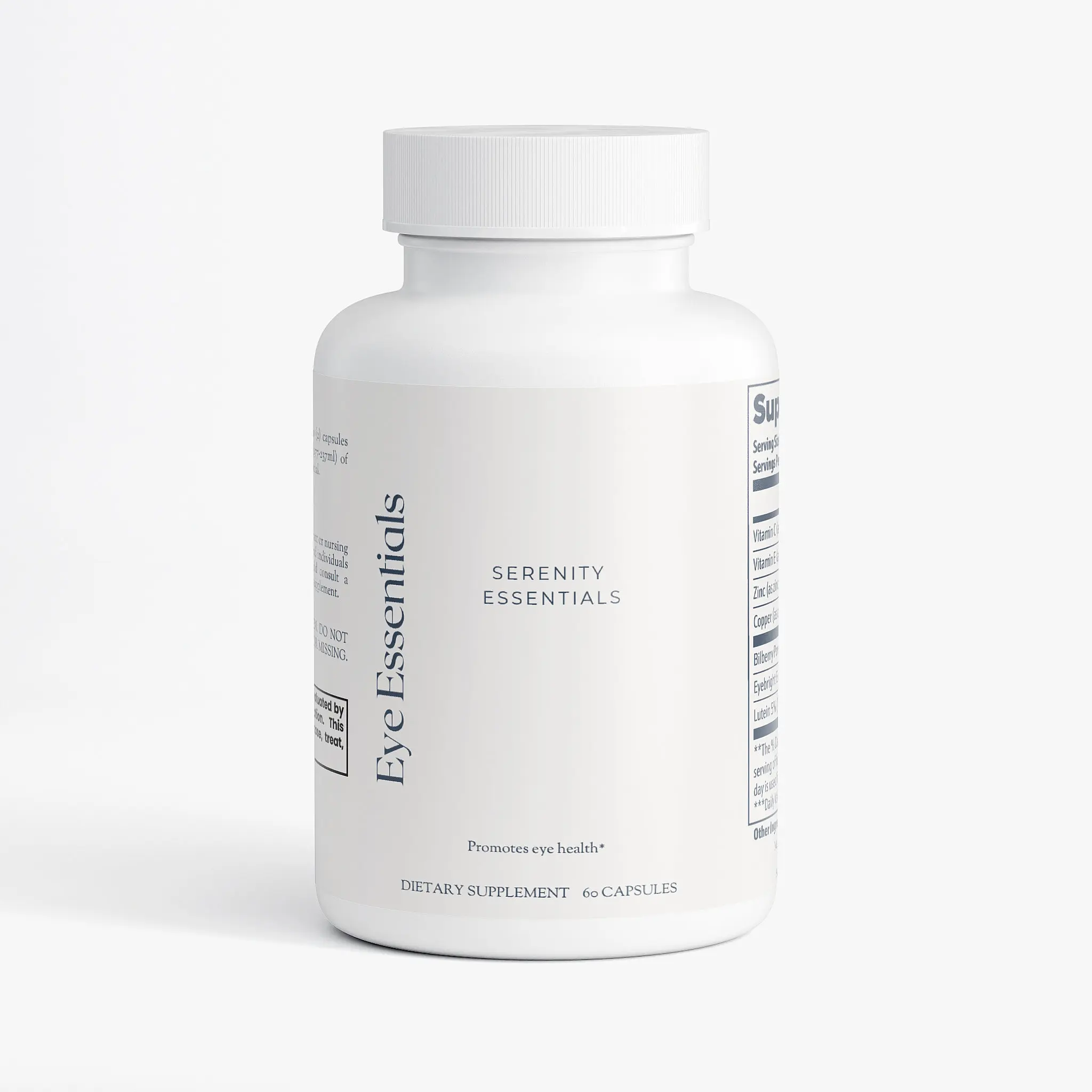 Natural Edible Vitamin Dietary Healthcare Supplement - Eye Essentials Advanced Vision Support with Lutein & Bilberry