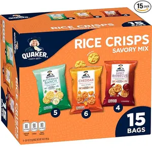 Quaker Rice Crisps 4 Flavor Savory Mix 15 Count Snack