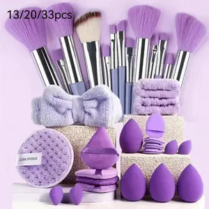 Professional Makeup Brush Set with Accessories, 13/20/33pcs, Suitable for Combination Skin, Soft Brushes, Ideal for Beginners, Soft Cosmetic Brushes