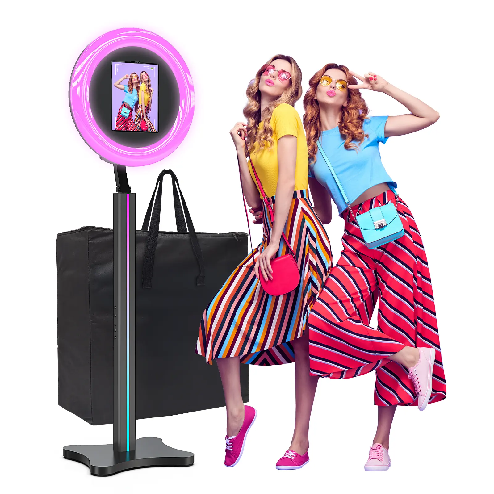 MWE Selfie Photo Booth , Light Photo Booth for Events, Weddings, Parties, Selfie Booth Shell Stand MWE Selfie Photo Booth , Light Photo Booth for Events, Weddings, Parties, Selfie Booth Shell Stand