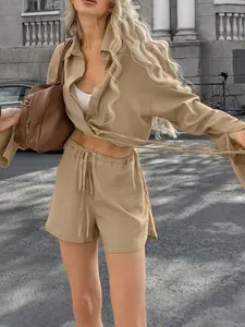 Long Sleeve Top and Shorts Set