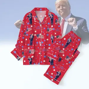 Trump Dancing Pajamas Set Humorous Trump Maga Pajama Pants Trump 45 47 Fleece Pajamas Couple Make America Great Again Sleepwear