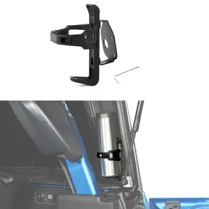 For 2021+ Ford Bronco Rear Trunk Roll Bar Fire Extinguisher Cup Holder Stand Bracket Accessories