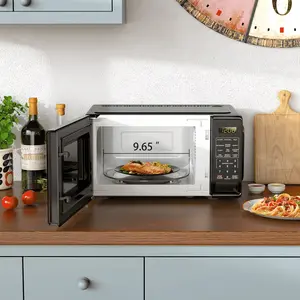0.7 Cu ft Countertop Microwave Oven, 700 Watts, Black, New