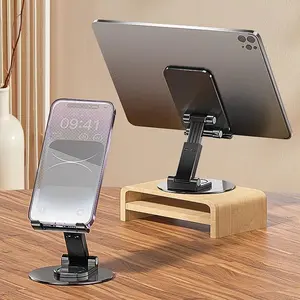 360 Rotating Tablet Stand Foldable Laptop Stand Telescopic Support Aluminum Alloy Computer Bracket Angle Adjustable iPad Holder