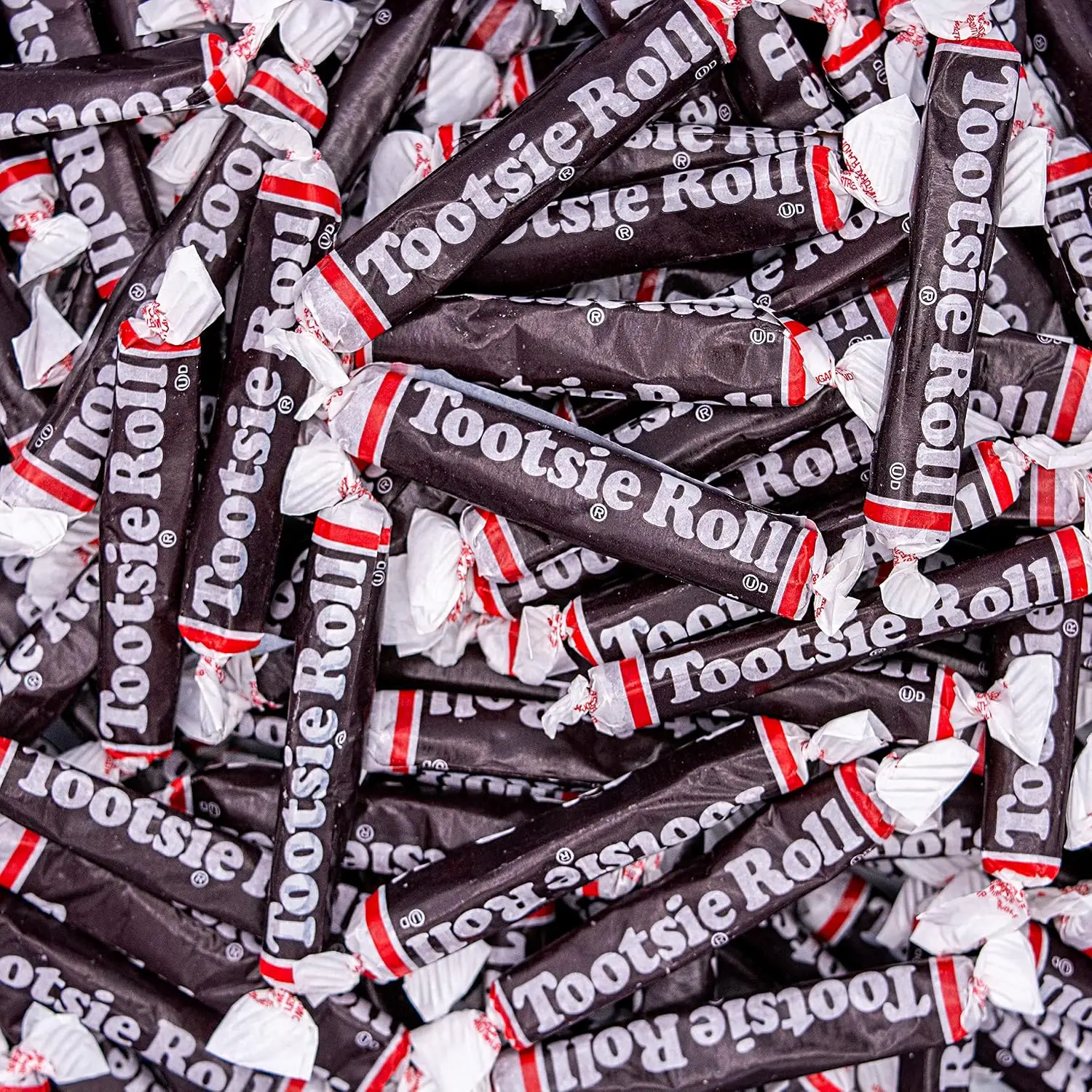 Roll Twists Chocolate Candy - 1 Pound | Rolls Chocolate Long Individually Wrapped Candy, Bulk Pack