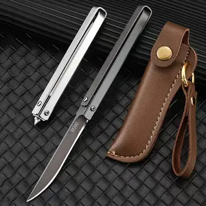 Portable Folding Pocket Knife with Carry Case, 7.5inch Stainless Steel Rotating Folding Knife, Perfect for Outdoor Camping, Backpacking - Durable High-Hardness Blade, Lightweight Easy to Carry and Use