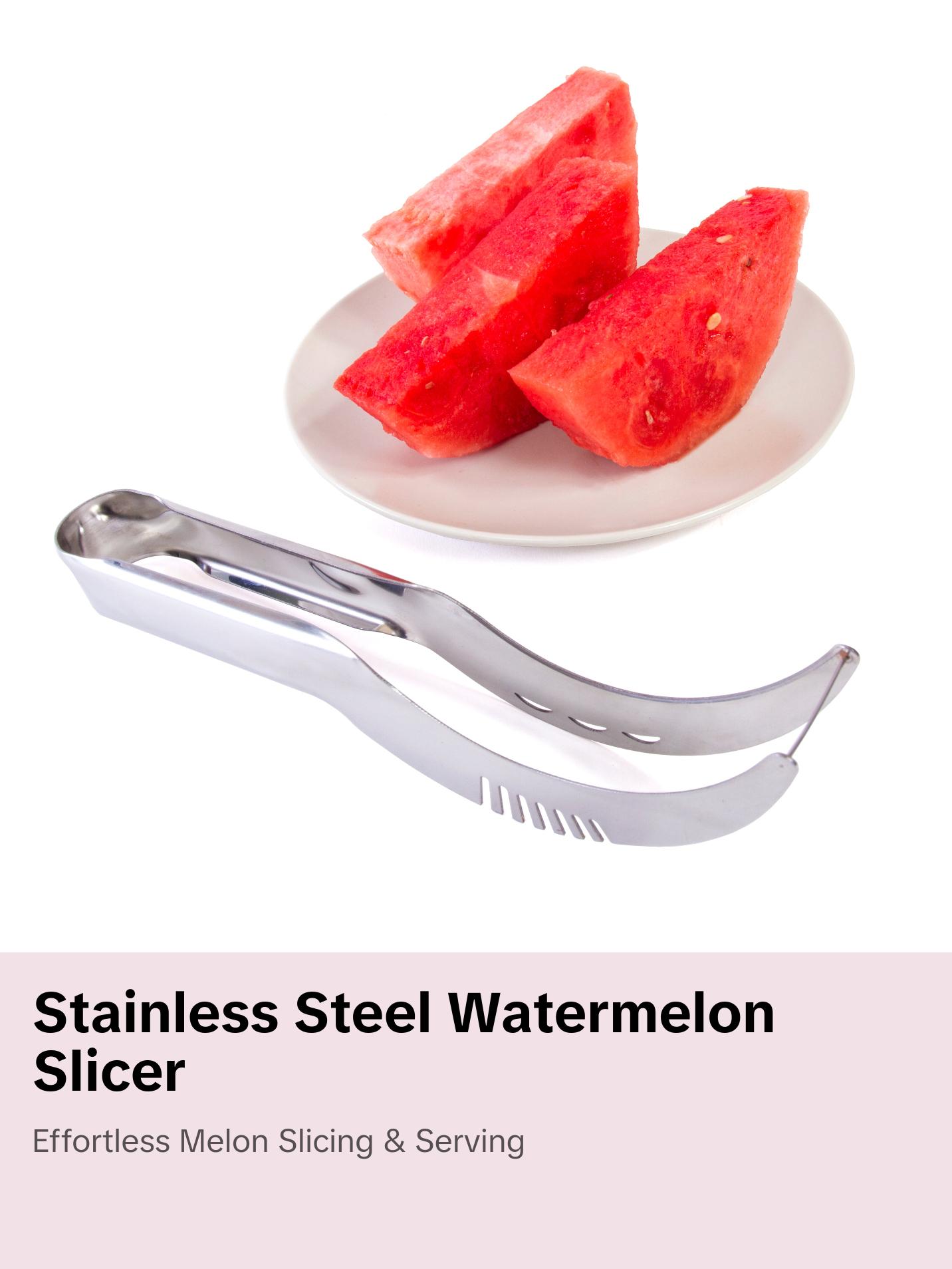 Watermelon Slicer Corer and Server - Stainless Steel Melon Fruit Slicer