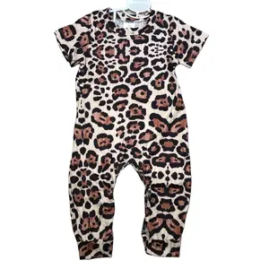 Boy Summer Romper Leopard Summer Onesie Toddler Boy Clothes 6.4