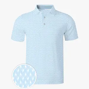 Blue Diamond Wave Polo Shirt, Ocean Style Graphic Polo, Casual Summer Outfit #poloshirt #summerstyle #beachwear #fyp #tiktokshop