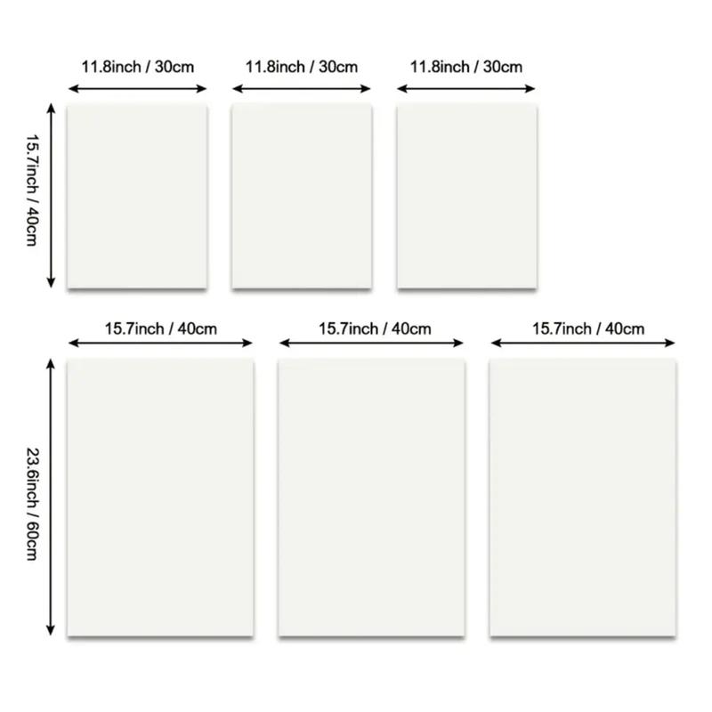 3pcs Wooden Frame Flower Landscape Wall Art Canvas Print Bohemian Poster Nordic Modern Home Decor, Mdf Material, Made in China