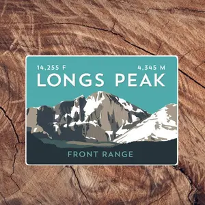 Longs Peak Colorado 14er Sticker