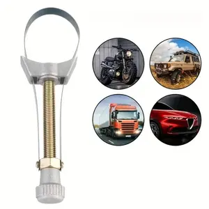 Car/Motorcycle Engine Oil Filter Wrench, Coin-Style Steel Wrench, Auto Repair Tools adjustable