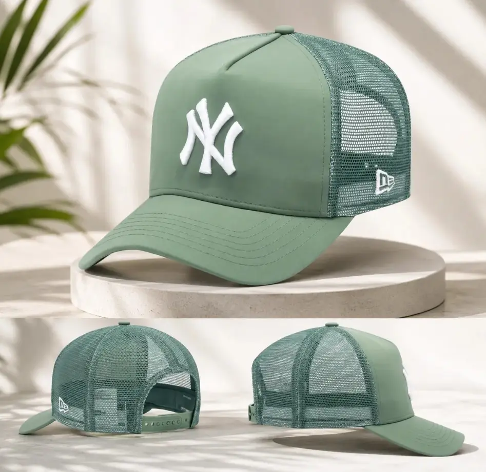 New Era NY Yankees Mesh Trucker Cap | Adjustable Snapback Baseball Hat | Unisex Classic Sport Streetwear, Fit Sports Collectible Headwear, Urban Sports Style, Gorras de Béisbol Unisex, Everyday Casual Outfit, TikTok USA Trend