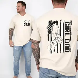 Girl Dad Shirt, Custom Kids Name Girl Dad T-Shirt, Girl Dad Gift, New Dad Tee, Dad of Girls, Trendy Dad Tee, Fathers Day Gift