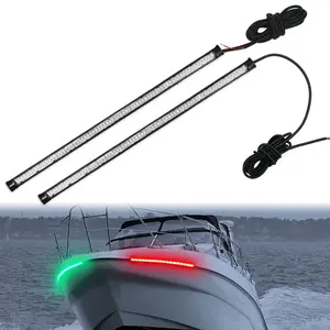 Navigation Lights - LED Bow Lights, Green & Red, Night Fishing, Deck, IP67 Waterproof for Pontoon, Dinghy, Kayak, Jon Boat, Yacht