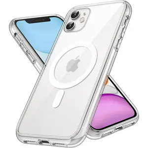 Entronix [Magnetic] Case Compatible with iPhone 11 - [Clear] Triple-Layer Heavy Duty Protection