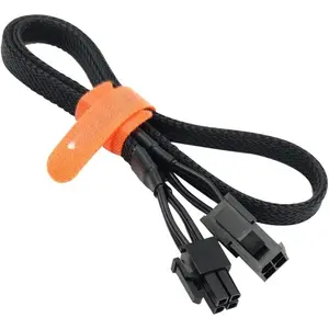 (2-Pack)  ATX 4 Pin Extension , Motherboard CPU 4pin Male to Female Adapter Sleeved for Power  PSUs 20.8-inch (53cm)