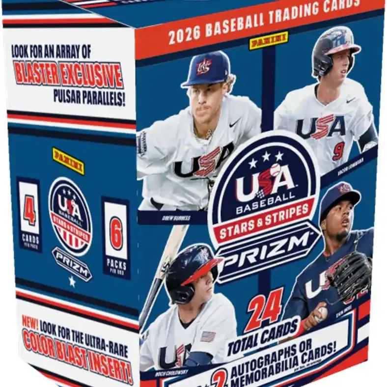 Panini Stars & Stripes Prizm Baseball Blaster Box USA 2026