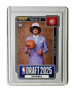 Asa Newell Rookie 2025-26 Panini NBA #22 Draft Night Card Atlanta Hawks