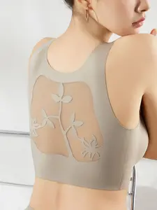 Summer Lace Back Bra, Sleeveless Wire-Free Bra, Small Chest Lift Sexy Underwear, Sports Bra Lightweight Breathable, Daily Wear Comfortable Soft