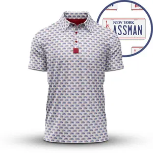 ASSMAN Polo Shirt, Funny License Plate Golf Polo, Retro Sitcom Inspired Polo Shirt, Novelty Golf Shirt, Conversation Starter Gift for Him