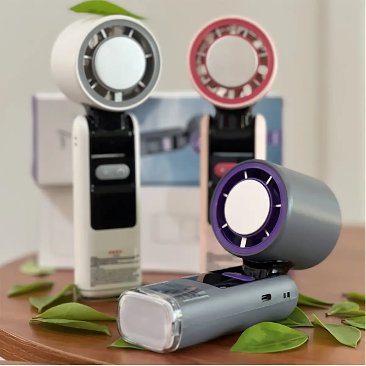 Handheld Fan with Ice Mode 100 Levels Control and 12 Hours Run Time Features USB-C Charging and Rugged Design cute girlyGift for Travelers! #CoolTech