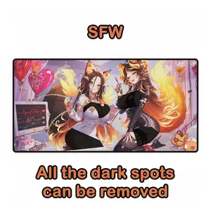 Nurse Sinder's Valentine Mouse Pad Mousepad Playmat (Orange Fire) Gamer Setup Essential | Aesthetic Desk Decor | Durable Gaming Mouse Pad | Unique Anime Desk Accessory