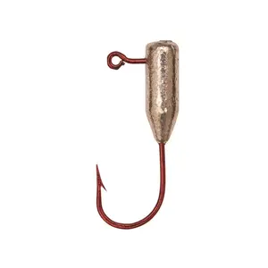 Eagle Claw Insider Tube Fishing Jig Head - Unpainted, 1/16 oz (10-Pack) - Sharp, Corrosion-Resistant Bronze Hook for Panfish & Trout