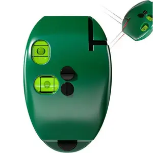 90 Degree Electronic Laser Level for Construction - Portable Right Angle Tool with Red & Green Lights for Precision Layout Work