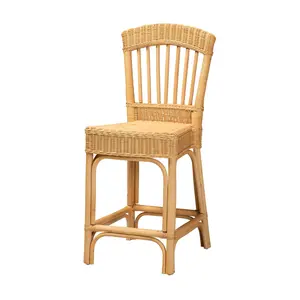 bali & pari Barito Natural Rattan Counter Stool