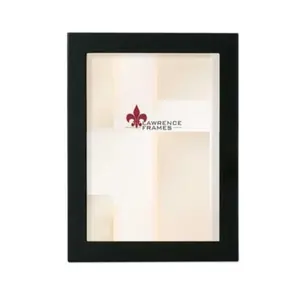 212 MAIN 4x5 Black Wooden Photo Frame - Gallery Collection, Half-Inch Mold, Easel Back, Baby & Maternity Wall Decor Display