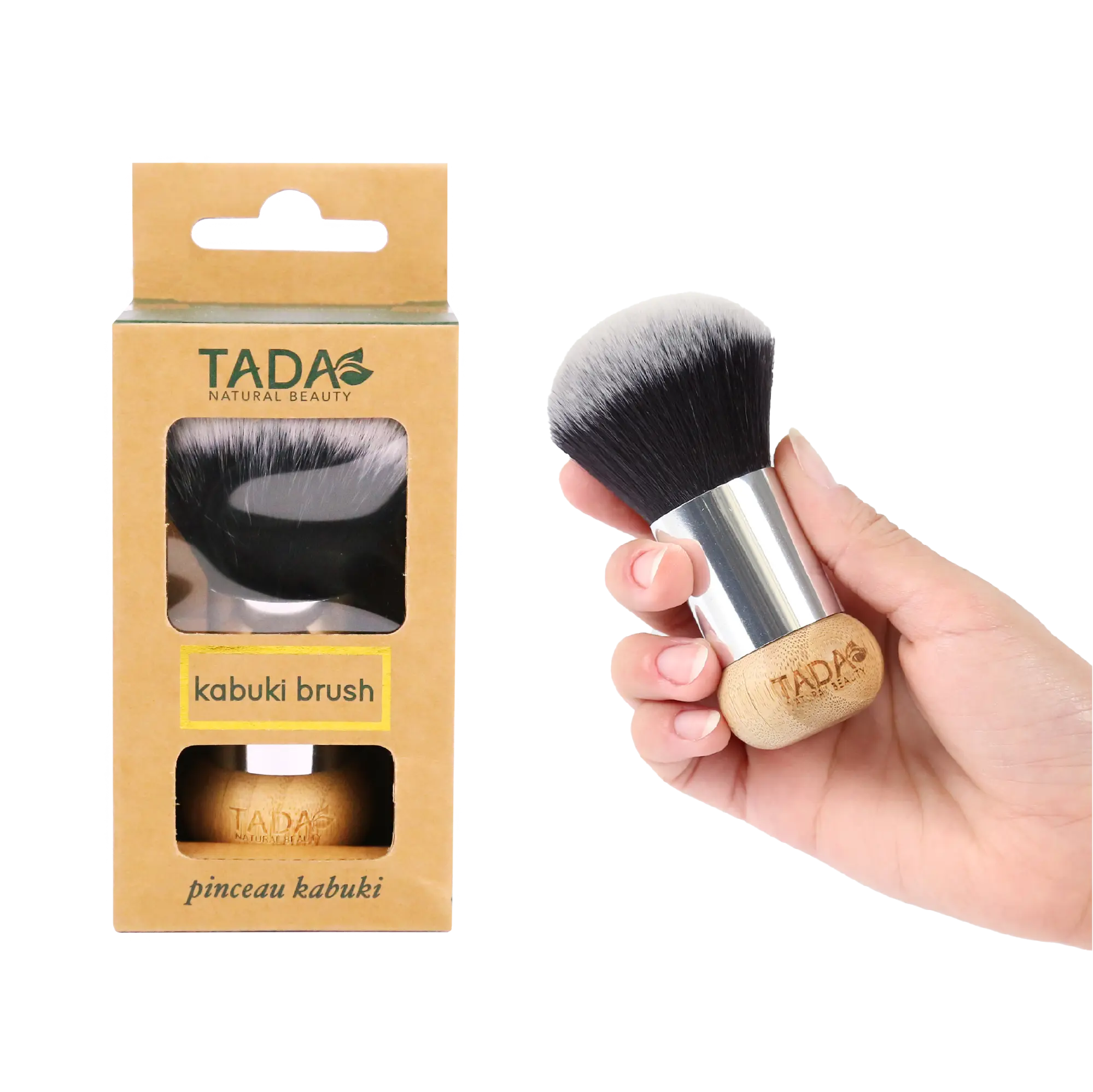 TADA Natural Beauty - Single Item Durable Kabuki Makeup Brush for Blusher Application