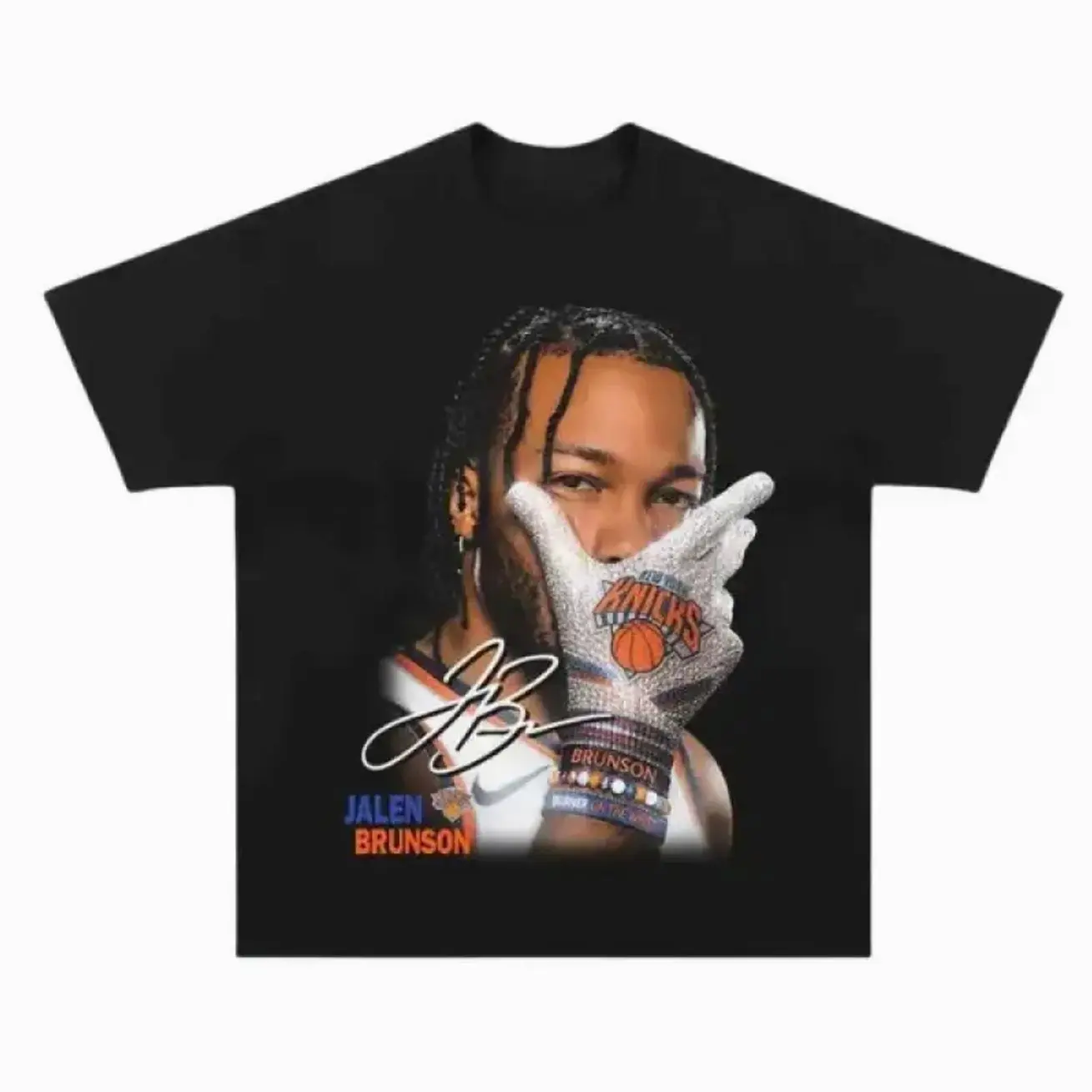 [🎉100% Cotton] Brunson Knicks Youth Adult Shirt Vintage Basketball Tee Jalen Brunson Graphic Sweatshirt Retro Sports Streetwear Fan Shirt Game Day Apparel Unisex Cotton Oversized Fit Camiseta Verano Gift for Knicks Fans USA Trend LCH