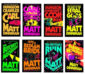 Dungeon Crawler Carl 8-Book Series: A Dystopian & Fantasy Adventure Novels by Matt Dinniman (Hardcover)