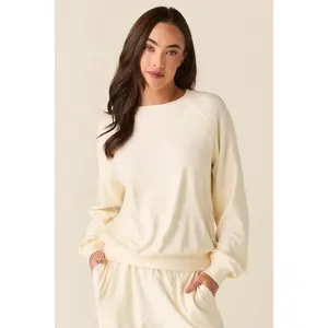 Kennedy Cloud Fleece Sweatshirt in Meringue