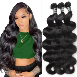 [Opening Sale] Ashine Body Wave Brazilian Virgin Black Natural Hair Bundles Luxury Salon Quality 100% Human Hair Wigs Can be Curled luxury extensions
