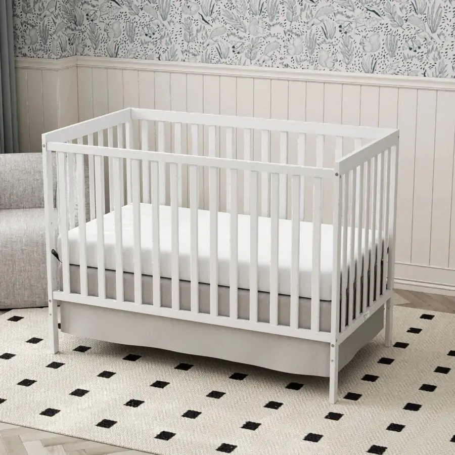 5-in-1 Convertible Natural Pinewood Full-Size Crib with Changing Table - Crib/Toddler Bed, Baby Nursery Furniture for Newborns to Adults (15 - 20 Kg Capacity), 5-In-1 Infant & Toddler Beds