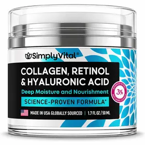 Anti-Aging Face Moisturizer with Retinol, Collagen & Hyaluronic Acid – Firming & Hydrating Face & Neck Cream for Women & Men, Day & Night Moisturizer, Luxury Anti-Aging  Multi-Peptide Moisturizer Cream