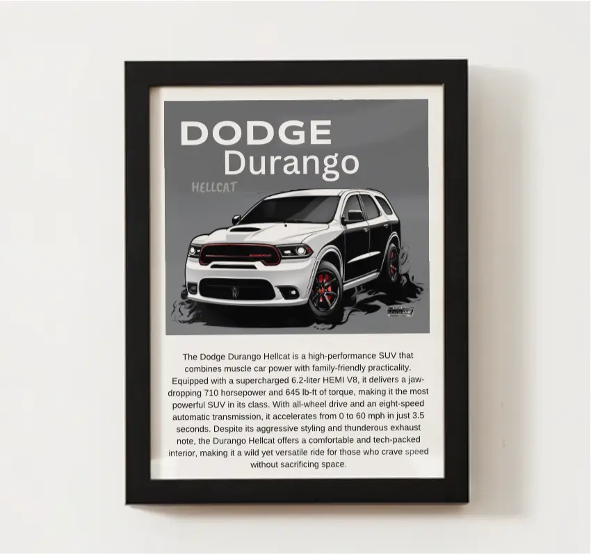 Dodge Durango Hellcat Poster