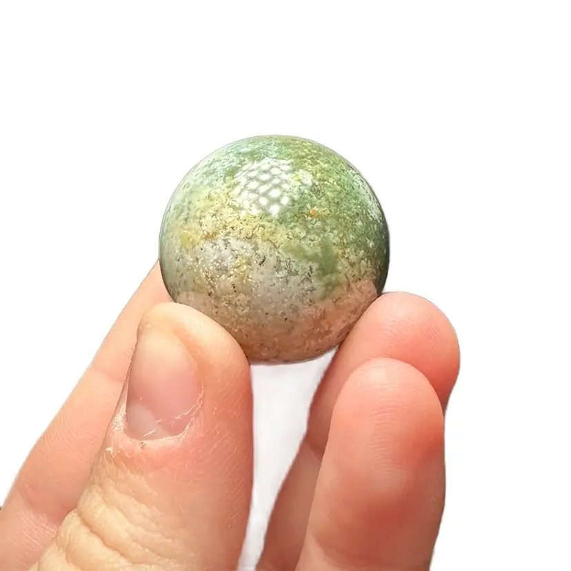 Ocean Jasper Mini Sphere - Natural Stone for Home Decor