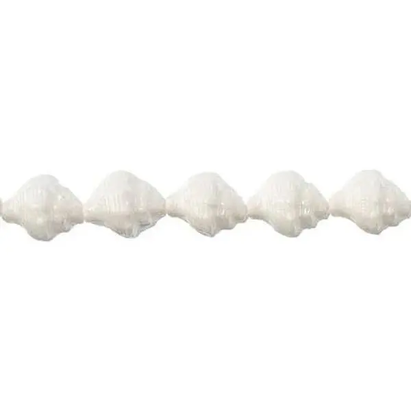 John Bead 39ct 15x12mm Czech Pressed Glass Conch Seashell Bead Strand for Jewelry Bracelet Necklace Making