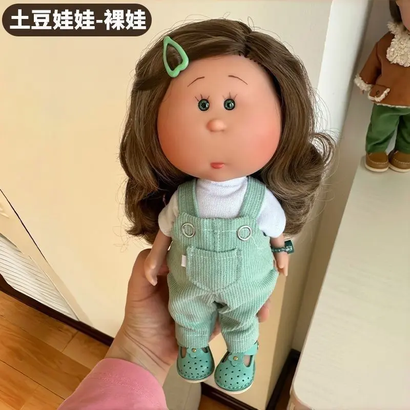24Cm Spanish potato doll mia doll naked baby set Waldorf handmade girl plain naked baby
