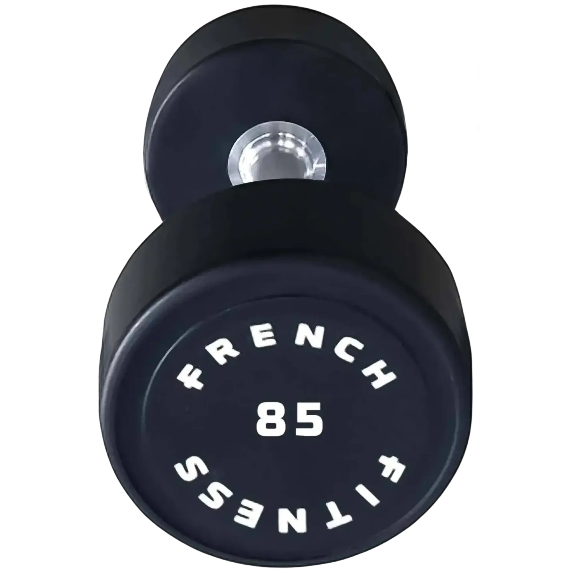 Durable Pro-Style Round Urethane Dumbbell, 85 lbs Single Hand Weight | Odorless Muscle Exercise Equipment for Resistance Training